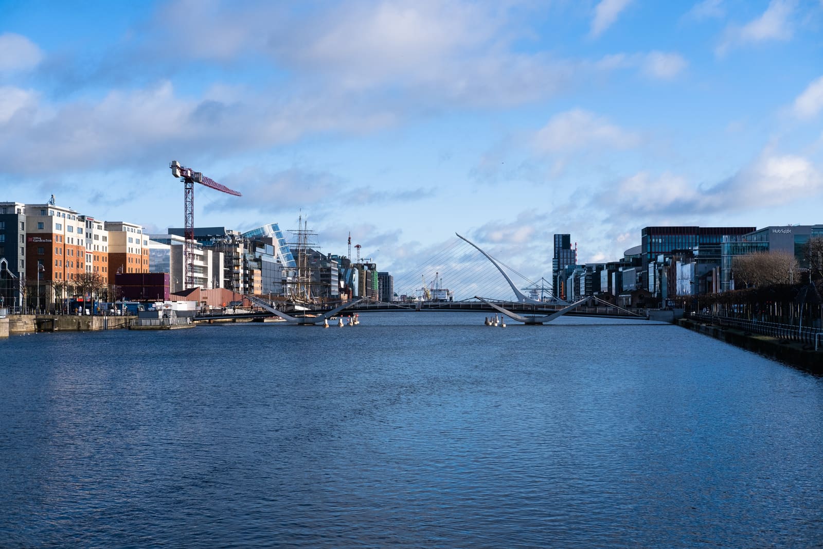 The Ha’penny Bridge over the Liffey in Dublin