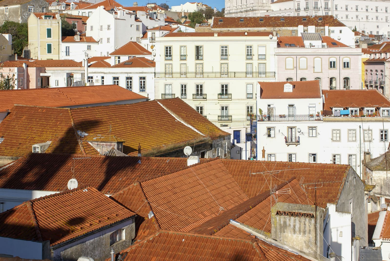 Lisbon’s Alfama district descending to the Tagus